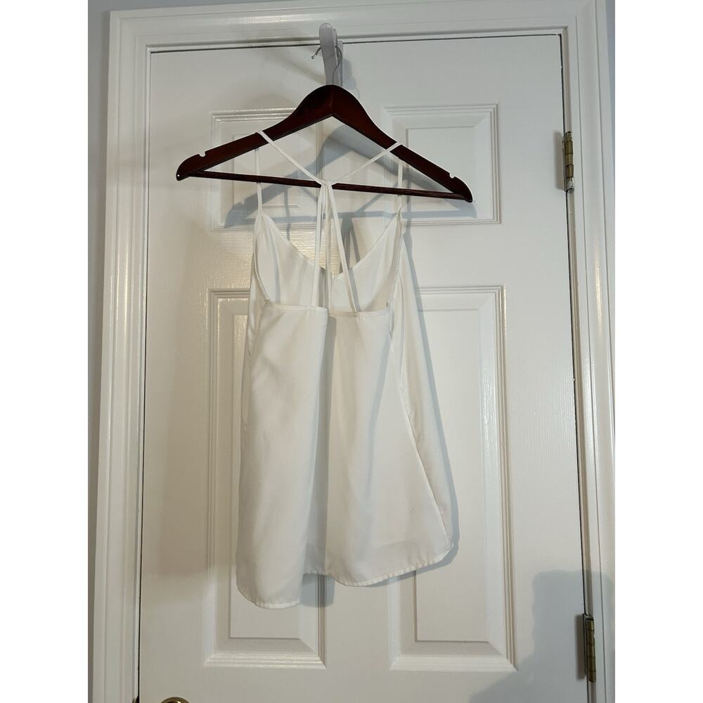 Abercrombie & Fitch Strappy Back Cami Tank Ivory Sleeveless Top Size S